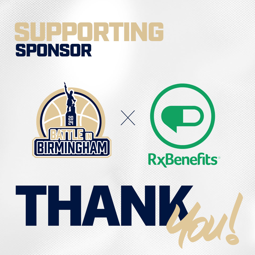 Fueling the game and supporting the team! 🏀 🙌 A big shoutout to <a href="/RxBenefits/">RxBenefits</a> for proudly sponsoring Battle in Birmingham and helping us thrive on and off the court. We’re grateful to have you on the team! 💙💪 #BattleInBirmingham #ThankYouSponsors