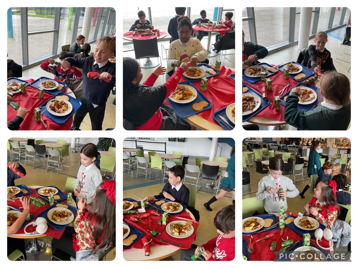 MRPAyear5b's tweet photo. The children enjoyed their visit to Droyslden Academy and their Christmas dinner! https://t.co/Rku8qEyklP