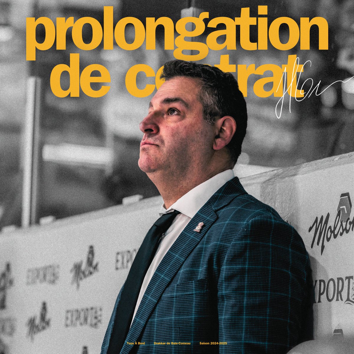 Le Drakkar est fier d'annoncer une prolongation de contrat de 5 ans à Jean-François Grégoire.

« Je suis très heureux de poursuivre l'aventure à Baie-Comeau, que je considère comme mon chez-moi ».

📰» bit.ly/ProlongationJe…

#TousÀBord