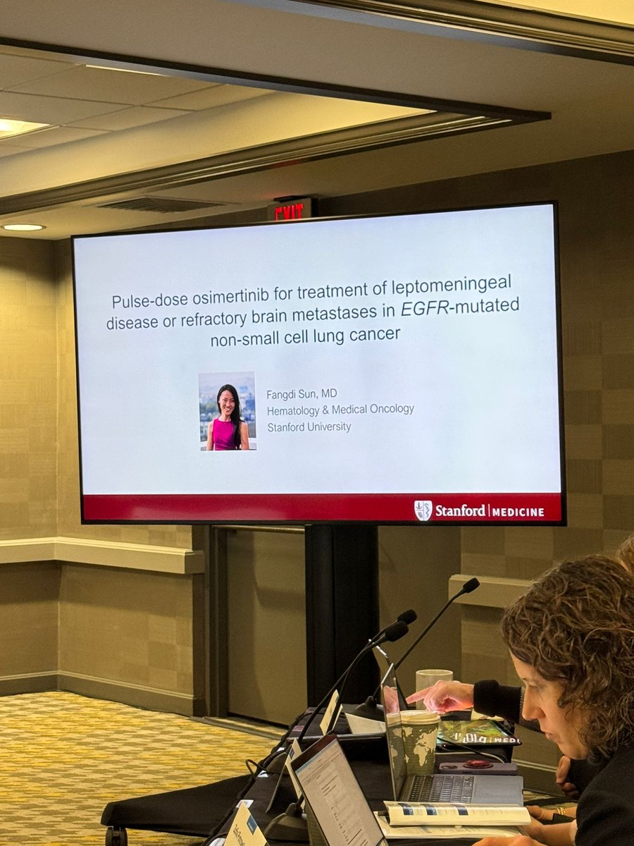 EGFR Resisters Research Summit (@egfrsummit) on Twitter photo <a href="/fangdisun/">Fangdi Sun, MD</a> of <a href="/StanfordDeptMed/">Stanford Department of Medicine</a> presents "Pulse-dose Osimertinib for Treatment of
Leptomeningeal Disease or Refractory Brain Metastases in EGFR-mutated Non-small
Cell Lung Cancer"
#EGFR #MedEd #MedTwitter #MedX #EGFRSummit <a href="/fangdisun/">Fangdi Sun, MD</a> of <a href="/StanfordDeptMed/">Stanford Department of Medicine</a> presents "Pulse-dose Osimertinib for Treatment of
Leptomeningeal Disease or Refractory Brain Metastases in EGFR-mutated Non-small
Cell Lung Cancer"
#EGFR #MedEd #MedTwitter #MedX #EGFRSummit