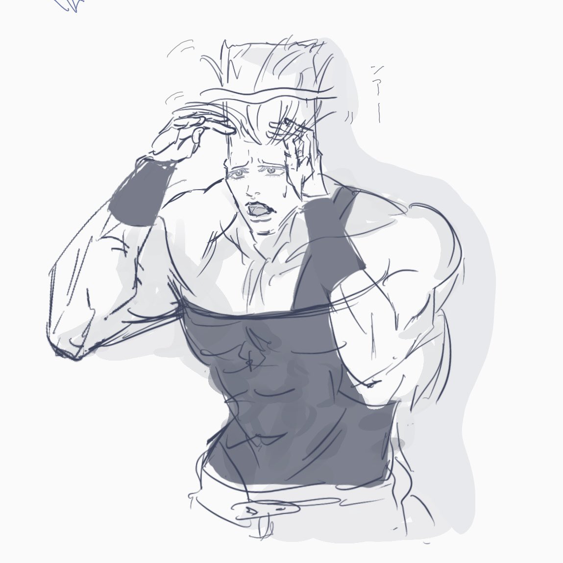 13TF_'s tweet photo. #jjba #jjbafanart  #JeanPierrePolnareff https://t.co/yDj0PdCigM