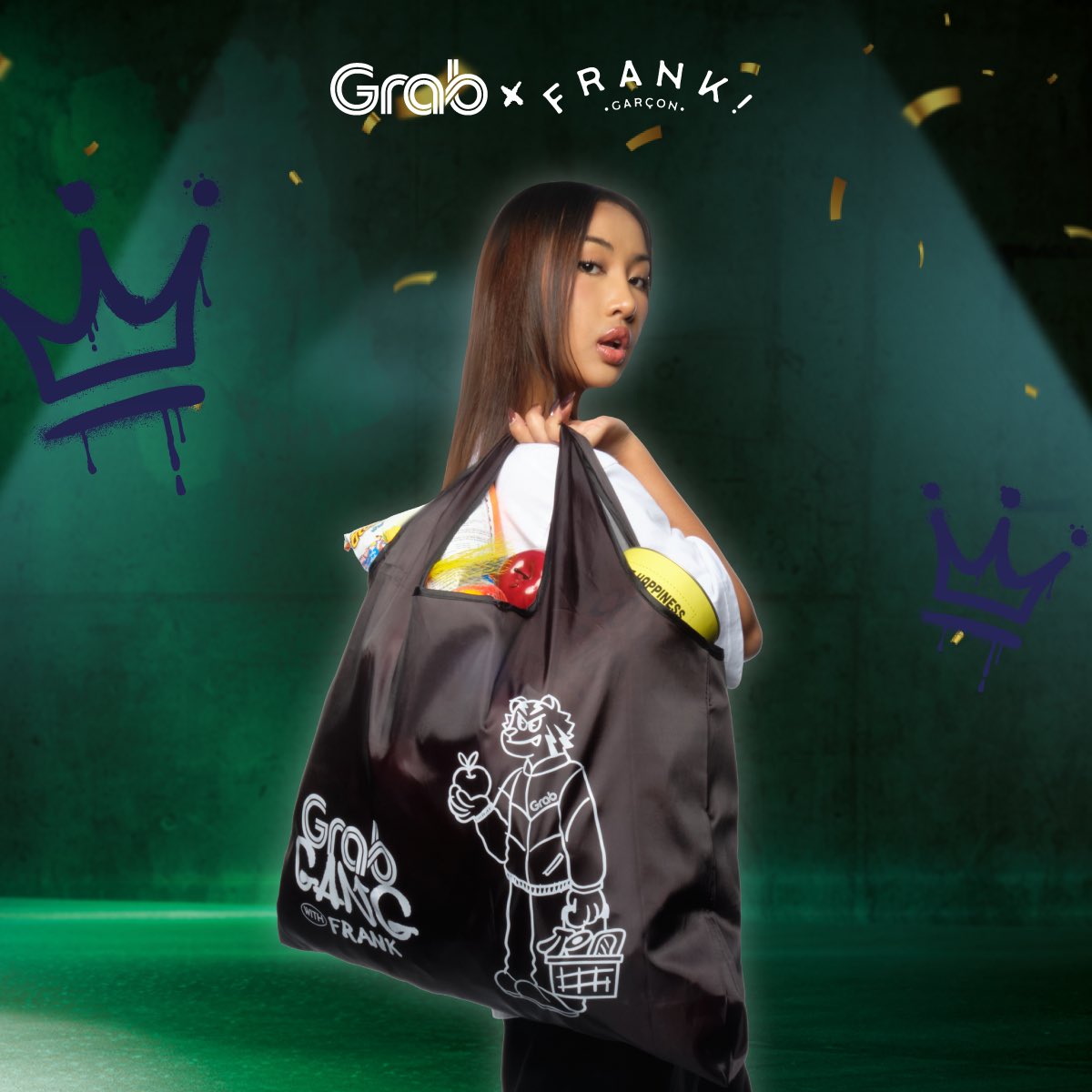 เฮ้ย อันนี้ดีอ่ะ Grab ทำคอลแลปส์กับ Frank Garcon มีเสื้อหมวกถุงช็อปปิ้ง ละลายคือน่ารักมากกกกก อันนี้ Grab เขาแจกนะ เดี๋ยวแปะรายละเอียดไว้ให้ข้างล่างนี้ๆๆๆ https://t.co/DyKzygUIqQ