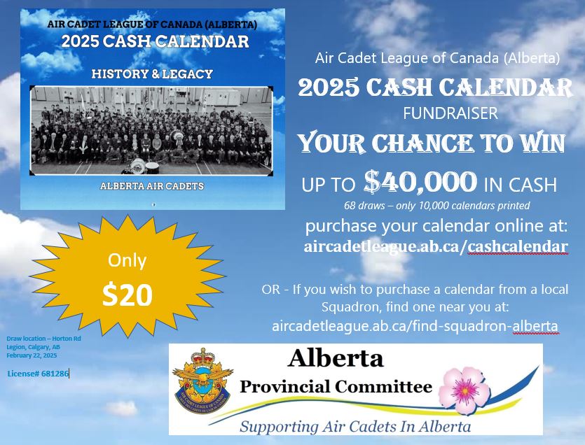 2025 Cash Calendar is now available.  Get yours today!!