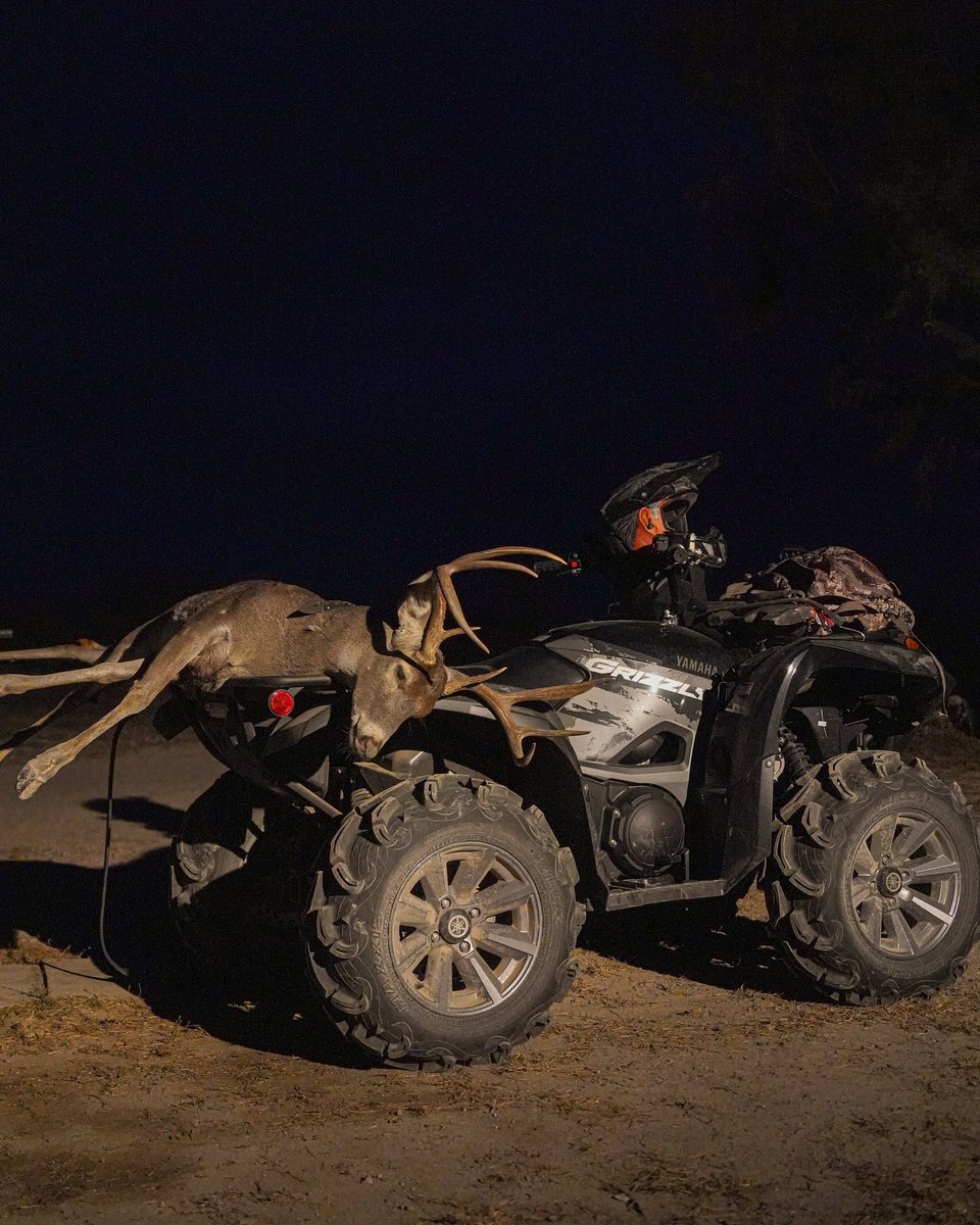Pulling up after a successful hunt #deer #deerhunting #hunting #yamahaoutdoors
