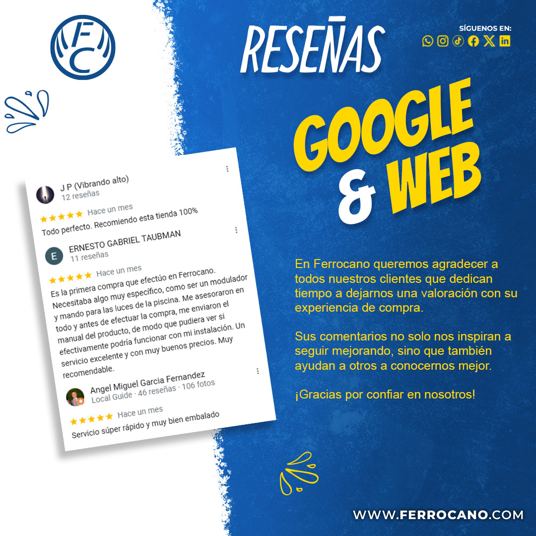 Ferrocano_'s tweet photo. ¡Gracias por confiar en nosotros! 🌟

#ferrocano #reseñas https://t.co/vJflhf86TA