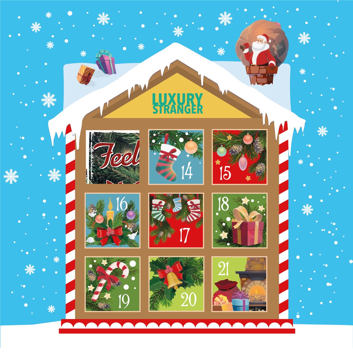 Luxury_Stranger's tweet photo. It’s 13 Dec and we’re opening the 1st door on our mini-advent countdown, going through to 21st December!

Join us each day as we open doors to reveal something light and tongue-in-cheek (but perhaps with still a touch of dark) coming your way soon! 
-
-
#christmas #rock #postpunk https://t.co/DySwvLle9g