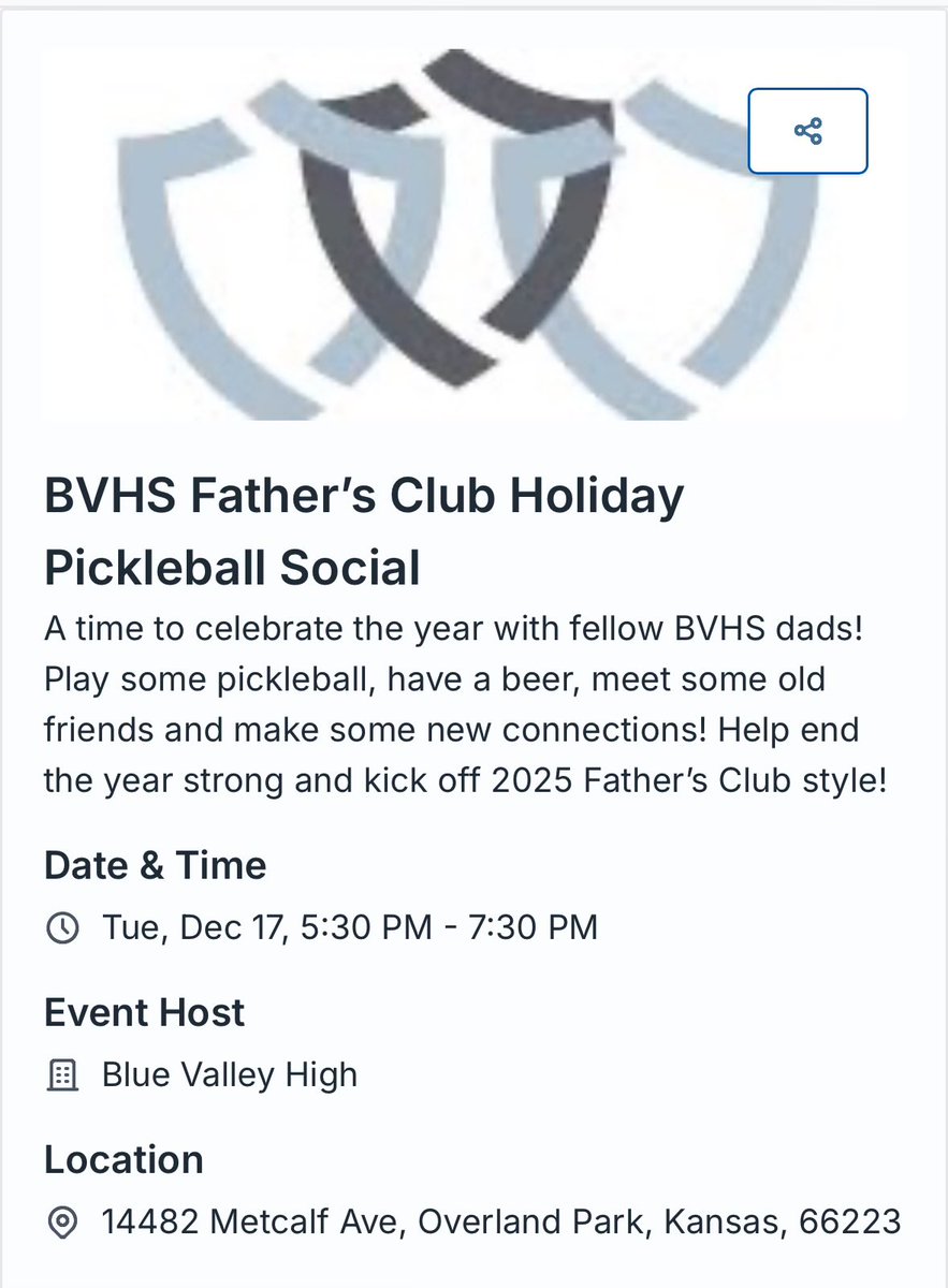 Let’s go! Fathers come join us this Tuesday.