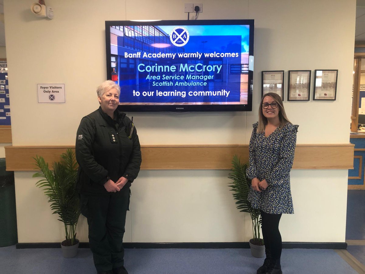 BanffAcademyBXA's tweet photo. Thank you to Corinne McCrory from the @Scotambservice for helping facilitate our mock interviews for our Skills for Work Health Sector students. Corinne provided excellent feedback and advice to our learners. 🚑
#meaningfullearning 
#pathways https://t.co/4s0brf5M63