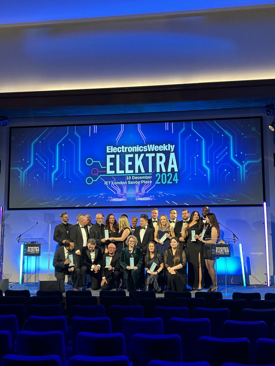 What a wonderful time we had at this year’s Elektra Awards!

We’re thrilled to have been awarded Smart Buildings of the Year for our energy-efficient CozIR-Blink CO₂ sensor. A huge thank you to Electronics Weekly for this recognition.