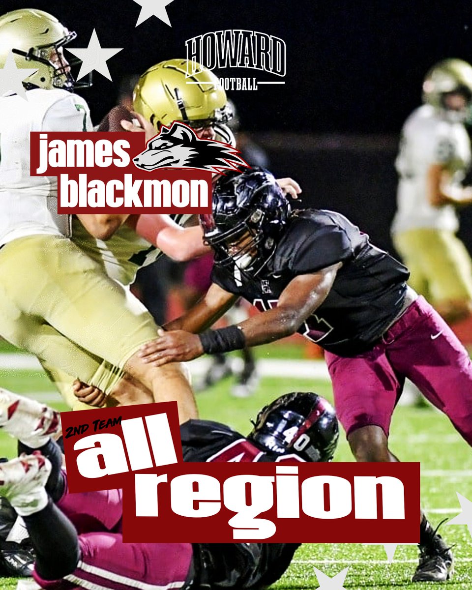 Second Team All-Region DE <a href="/jblackmonjr81/">James Blackmon</a> 

<a href="/HHSHuskiesFB/">Howard High School Huskies Football</a> #AllDAE
