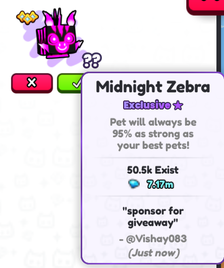 MIDNIGHT GIVEAWAY!
TO ENTER: follow me + <a href="/vishay083/">Vishay083</a> 
repost ♻ + Like ♥
Comment your roblox username!

ends on 12/15 ⏰