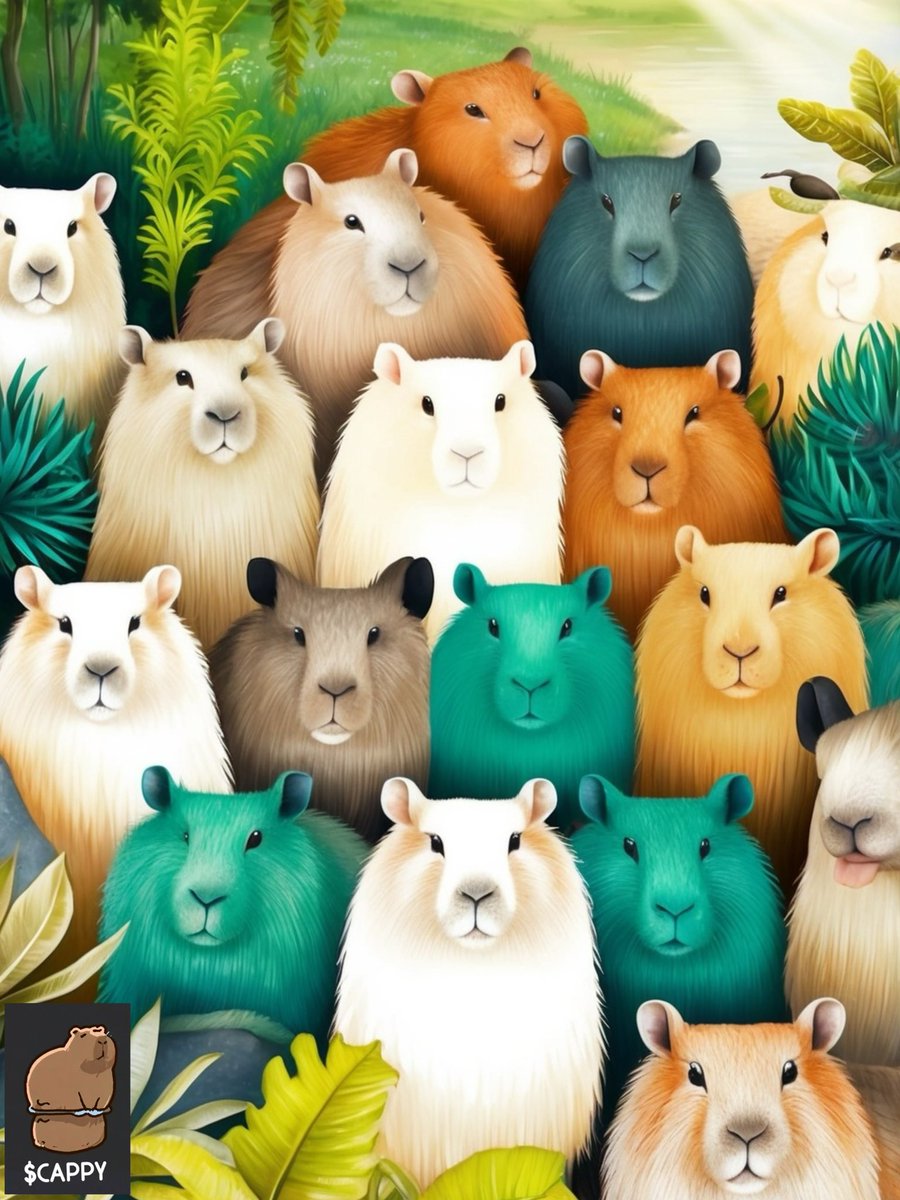 cappybaralab's tweet photo. Thanks to the Cappy community!
Everyone is so cute and so creative. 🌟
Looking forward to more amazing moments together!
#CAPPY #capybara #PeaceAndLove #memecoin #Solana #CappyCommunity https://t.co/LgAOaS3SvM