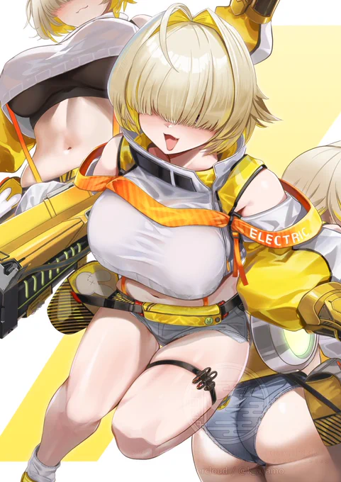 版権だとエレグちゃんうちのこだと競水でした#今年も残りわずかなので今年一番伸びた絵を貼る 