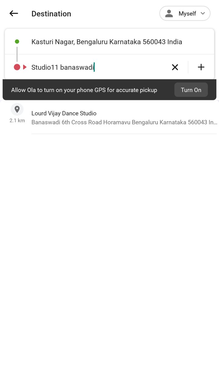 _nithinkrishna_'s tweet photo. Hey @Olacabs, I'm facing an issue with Studio11 Family Salon's location not appearing on Ola Maps. This is causing inconvenience to customers trying to reach their location. Could you please look into this and resolve the issue? Thanks!
@OlaSupport @Ola_Help
#OlaMaps #OlaCabs https://t.co/VzjE0v93y2