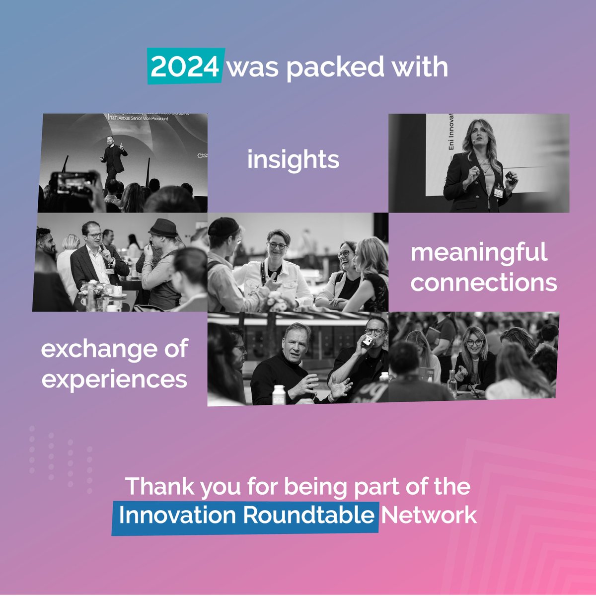 That's a wrap! ✨2024 was full of insights, meaningful connections, and exchange of experiences that brought innovation practitioners together across industries and borders. Thank you for being part of this journey. Here’s to even more in 2025! 💡

 #InnovationRoundtableWrapped