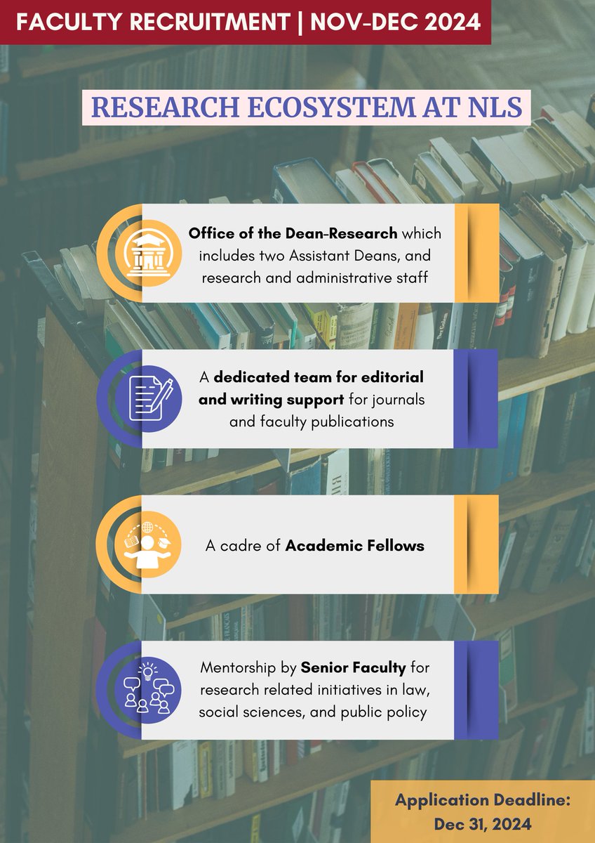 NLSIU (@nlsiuofficial) on Twitter photo NLSIU is hiring for multiple faculty positions. Submit your applications by December 31, 2024. To apply, visit: nls.ac.in/news-events/caā¦
<a href="/anjalivarma_/">Anjali Varma</a> <a href="/twitatreyee/">Atreyee Majumder</a> <a href="/arulscaria/">Arul George Scaria</a> <a href="/AshritaPrasad/">Dr. Ashrita Prasad Kotha</a> <a href="/ataparnachandra/">Aparna Chandra</a> <a href="/mrinalsatish/">Mrinal Satish</a> <a href="/SnehaThapliyal/">Sneha Thapliyal</a> <a href="/SankarHari/">Harisankar K Sathyapalan</a> NLSIU is hiring for multiple faculty positions. Submit your applications by December 31, 2024. To apply, visit: nls.ac.in/news-events/caā¦
<a href="/anjalivarma_/">Anjali Varma</a> <a href="/twitatreyee/">Atreyee Majumder</a> <a href="/arulscaria/">Arul George Scaria</a> <a href="/AshritaPrasad/">Dr. Ashrita Prasad Kotha</a> <a href="/ataparnachandra/">Aparna Chandra</a> <a href="/mrinalsatish/">Mrinal Satish</a> <a href="/SnehaThapliyal/">Sneha Thapliyal</a> <a href="/SankarHari/">Harisankar K Sathyapalan</a>
