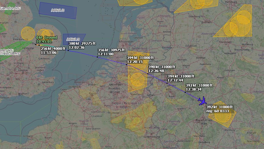 Andyyyyrrrr's tweet photo. 12:45 HOBO 20 USAF KC-135/R Stratotanker
Was Off Mildenhall's Deck at 1151z.
Heading to the West of the Black sea to Meet with #P8 Poseidon, Callsign #PS139 for Today's Mission.
#HOBO20 Tail : 60-0333/#AE0424 https://t.co/fR3wgUmPpa