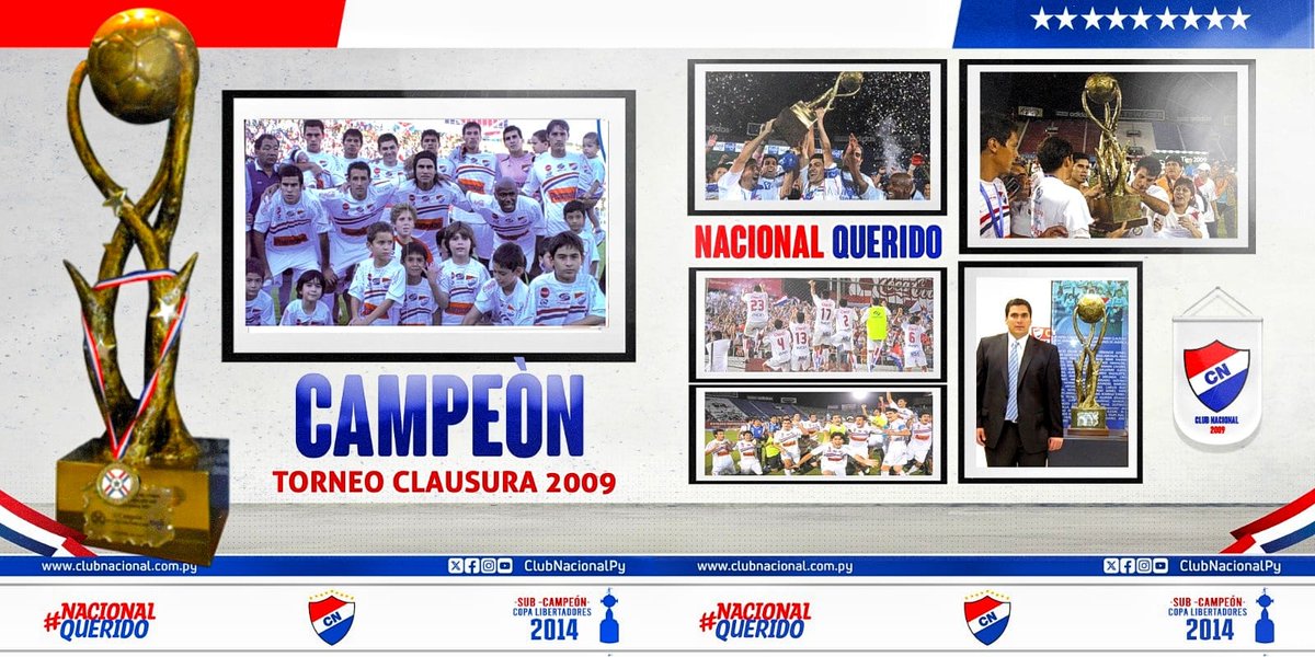 🌟 Hoy celebramos un momento histórico en la historia del Club Nacional. El 13 de diciembre de 2009, logramos nuestra séptima estrella, un triunfo que fue el resultado de años de esfuerzo, dedicación y pasión.