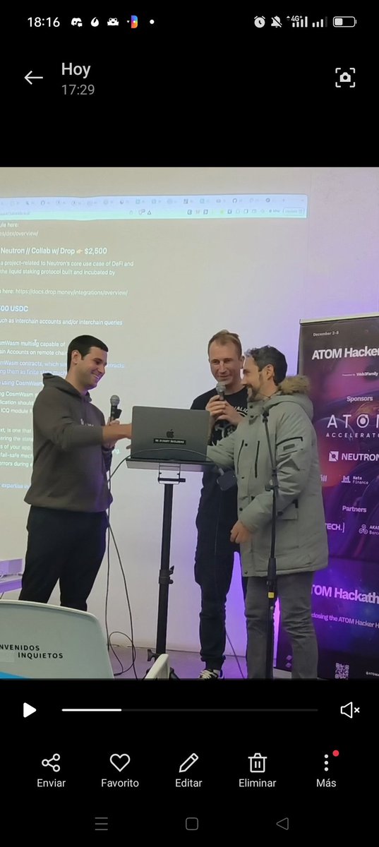 🌱🇻🇪 Armando Medina | dRPC Ambassador (@armsves) on Twitter photo Last week in <a href="/AKASHAworldBCN/">AKASHA Hub Barcelona</a> was the first ever <a href="/ATOMAccelerator/">ATOM Accelerator | Cosmos Hub ⚛️</a> Hacker House and hackaton, organized by <a href="/Web3Family_/">Web3Family ✨</a> where I gave talk about hackatons and built "IBC Lending Hub" on @Neutron_org <a href="/NeutronGrants/">Neutron Grants Program</a> with use of <a href="/IBCProtocol/">The Inter-Blockchain Communication Protocol</a> and ATOM <a href="/cosmos/">Cosmos - The Interchain ⚛️</a> <a href="/cosmoshub/">Cosmos Hub ⚛️</a> ⏬continues⏬🧵 Last week in <a href="/AKASHAworldBCN/">AKASHA Hub Barcelona</a> was the first ever <a href="/ATOMAccelerator/">ATOM Accelerator | Cosmos Hub ⚛️</a> Hacker House and hackaton, organized by <a href="/Web3Family_/">Web3Family ✨</a> where I gave talk about hackatons and built "IBC Lending Hub" on @Neutron_org <a href="/NeutronGrants/">Neutron Grants Program</a> with use of <a href="/IBCProtocol/">The Inter-Blockchain Communication Protocol</a> and ATOM <a href="/cosmos/">Cosmos - The Interchain ⚛️</a> <a href="/cosmoshub/">Cosmos Hub ⚛️</a> ⏬continues⏬🧵