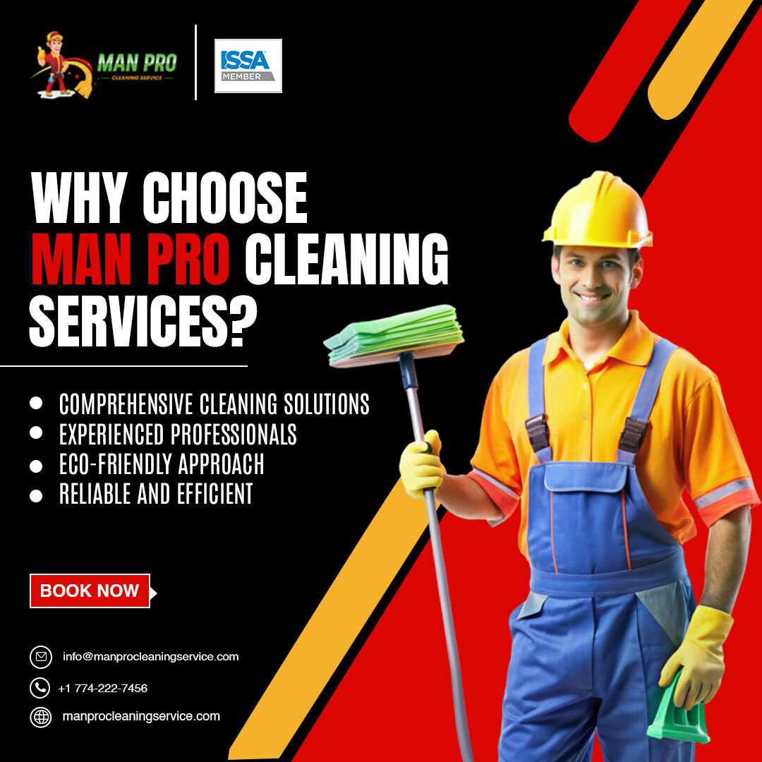 Choose Man Pro Cleaning Services for comprehensive solutions delivered by experienced professionals. Enjoy a reliable, efficient, and eco-friendly approach to keep your space immaculate and healthy. 
Visit - manprocleaningservice.com

#CleaningExperts #EcoFriendly