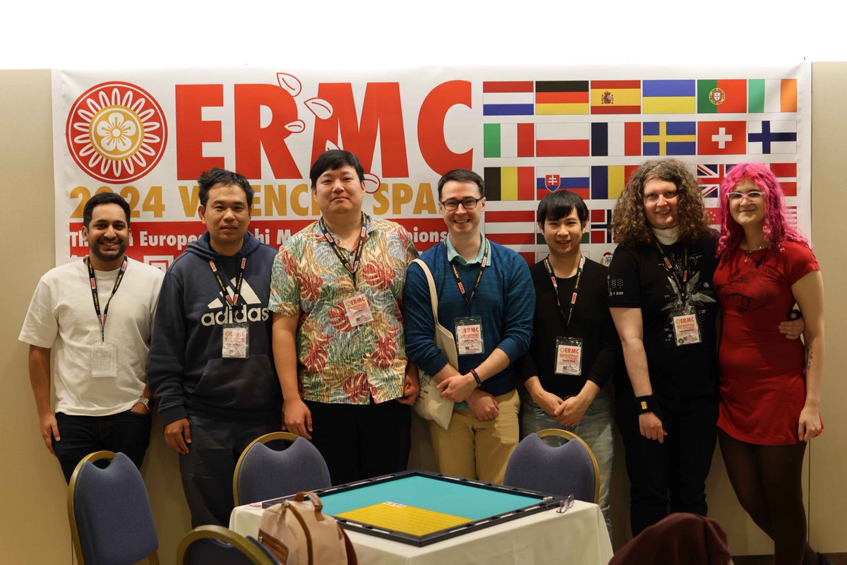 USARiichi's tweet photo. Congrats to the American players who attended the European Riichi Mahjong Championship in Valencia, Spain, last weekend! They played well against a huge crowd of stiff competition from all over the world! Congratulations to Steve Augustin on placing 19th out of 172 players. https://t.co/Tx1TgiPnbY