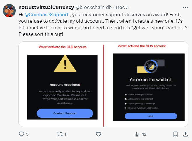 blockchain_db's tweet photo. @henokcrypto @coinbase This is called as Monopoly.. same thing happening in Europe. Any recommendation for alternates to @coinbase ?
https://t.co/7frVlsvRv8 https://t.co/7HatZTOZm9