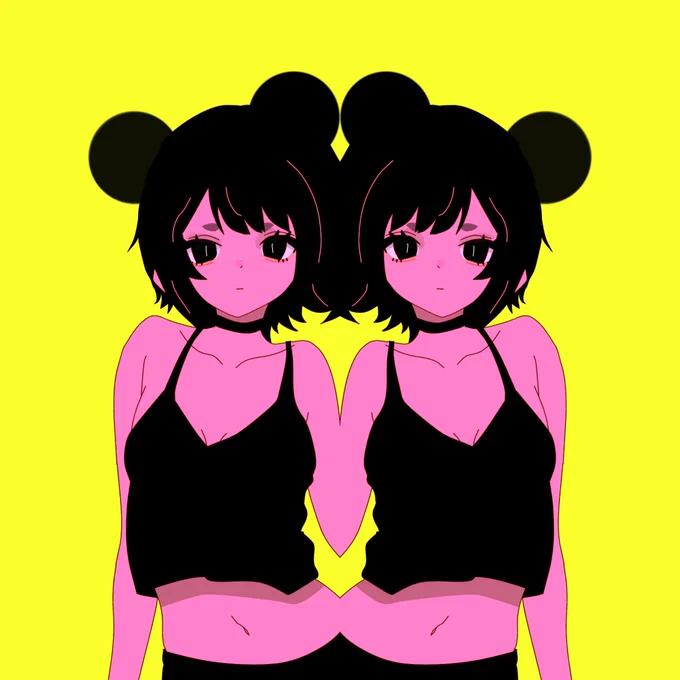 #イラスト #illustration #双子の日