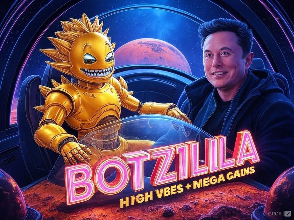 BotzillaCoin's tweet image. 🚀🪐 **BOTZILLA &amp;amp; Elon Musk: Mars Mission!** 🚀🪐

Join @BotzillaCoin and Elon on an epic journey to Mars! Watch as we blast off into the cosmos for mega gains and high vibes! 

#BotzillaToMars #HighVibesMegaGains #Solana 🌌✨ @elonmusk