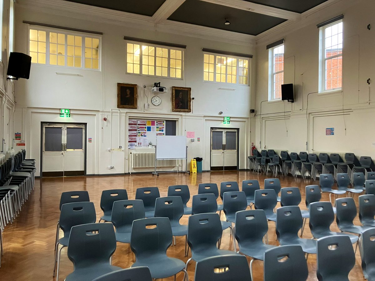 Honoured to be invited to my former secondary school <a href="/SJNCCSchool/">Sir Jonathan North College</a> again today to talk to citizenship students about politics. Thanks for having me - an amazing group &amp; so many important questions asked! (The hall really hasn’t changed very much in 25 yrs).