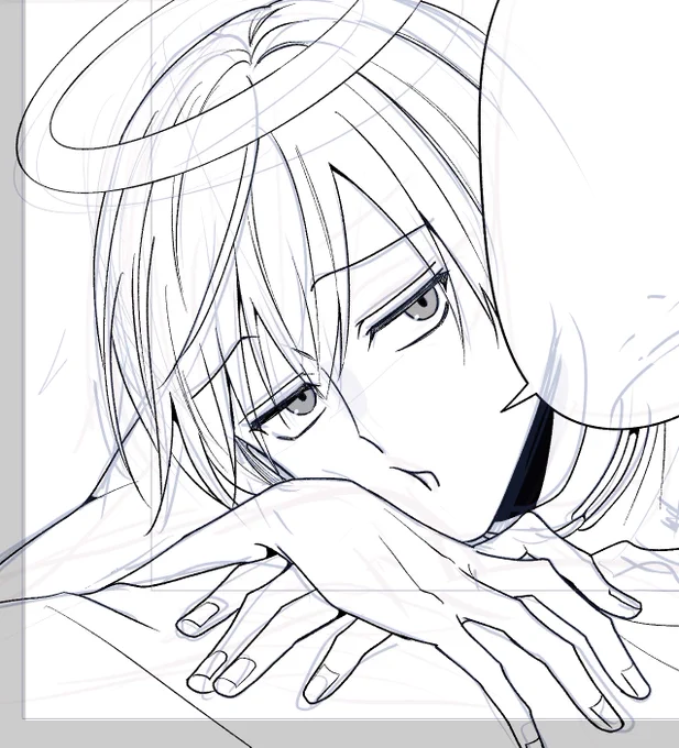 4話を描いている
#腐男子天使 