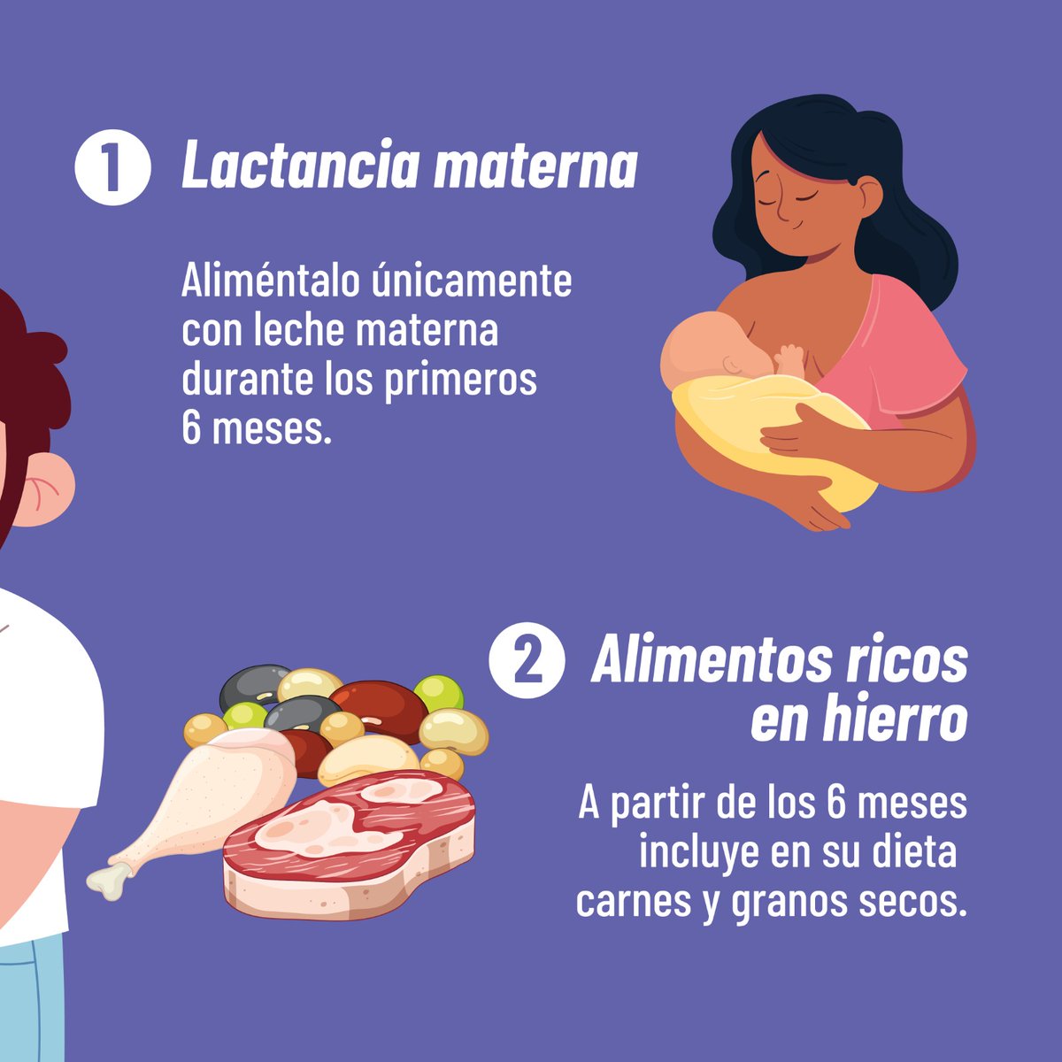 Salud_Ec's tweet photo. ¡Niños fuertes y sin anemia! 👶🏻💪🏻✨ La anemia en los primeros años de vida afecta al crecimiento, desarrollo físico y mental con consecuencias para toda la vida.  Ayúdalos a crecer sanos poniendo en práctica estos consejos. 💡🗒️ ¡Juntos podemos prevenirla!
#EcuadorSinDesnutrición https://t.co/RH8vcFAXJ6