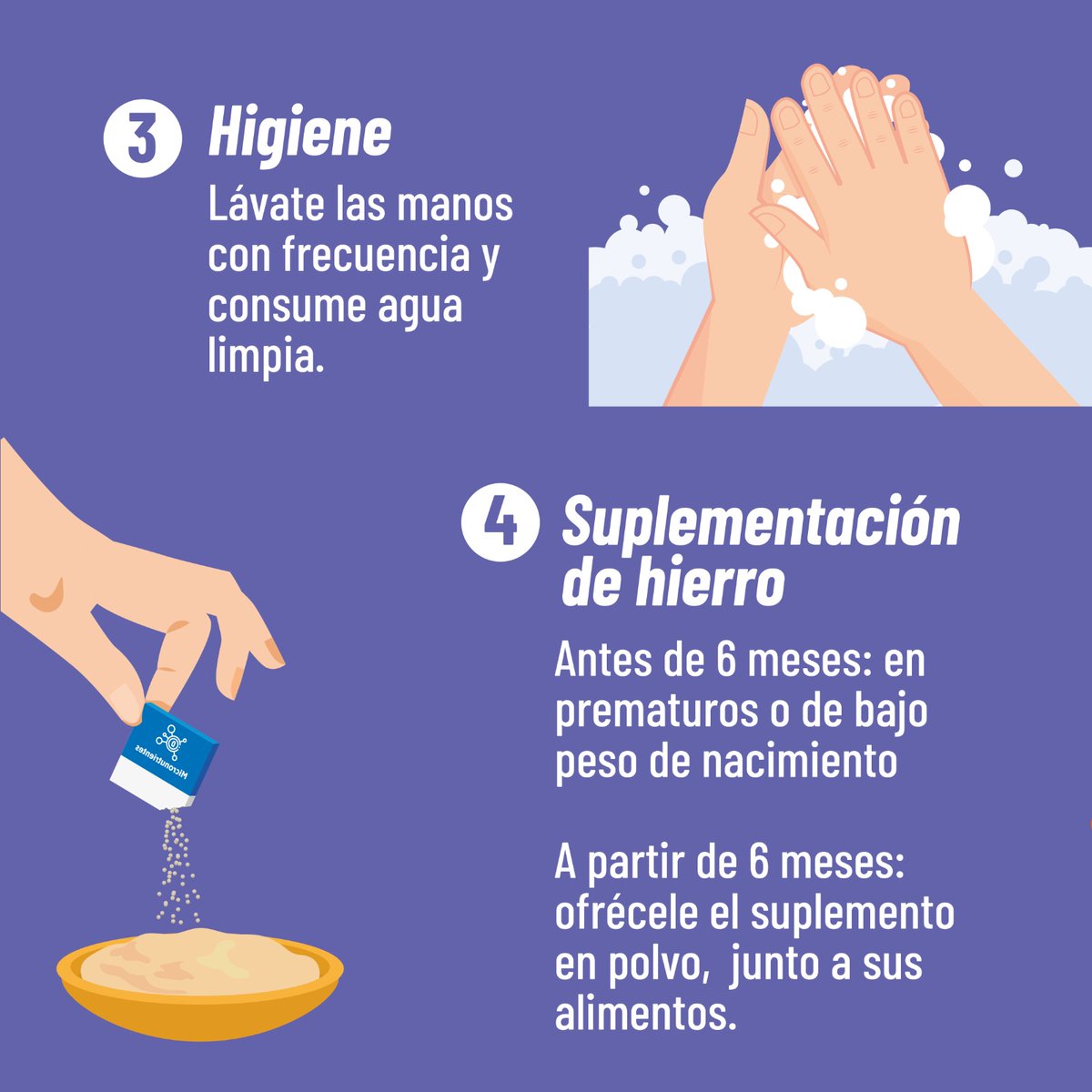 Salud_Ec's tweet photo. ¡Niños fuertes y sin anemia! 👶🏻💪🏻✨ La anemia en los primeros años de vida afecta al crecimiento, desarrollo físico y mental con consecuencias para toda la vida.  Ayúdalos a crecer sanos poniendo en práctica estos consejos. 💡🗒️ ¡Juntos podemos prevenirla!
#EcuadorSinDesnutrición https://t.co/RH8vcFAXJ6