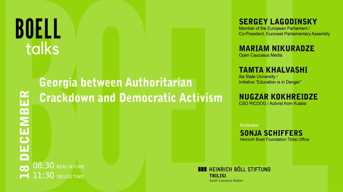 sonjaschiffers's tweet photo. Join us online on Wed morning to discuss the #GeorgiaProtests, demands, &amp; expectations. W/ speakers from journalism, education, &amp; outside Tbilisi, as well as an MEP, we will particularly focus on the diversity of the protest movement and the EU's response. https://t.co/yhAPI9L1qB https://t.co/O3ol8StNEM
