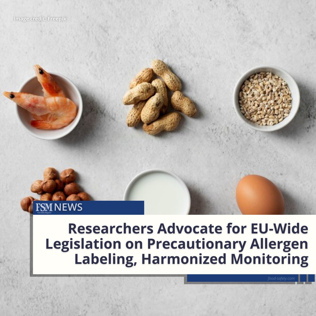 Harmonized food allergen regulation at the EU level, and systematic monitoring led by a European reference lab, are necessary to protect consumers, argue researchers. 

👉 MORE: brnw.ch/21wPoeu

#foodsafety #foodindustry #foodallergies #foodlabeling