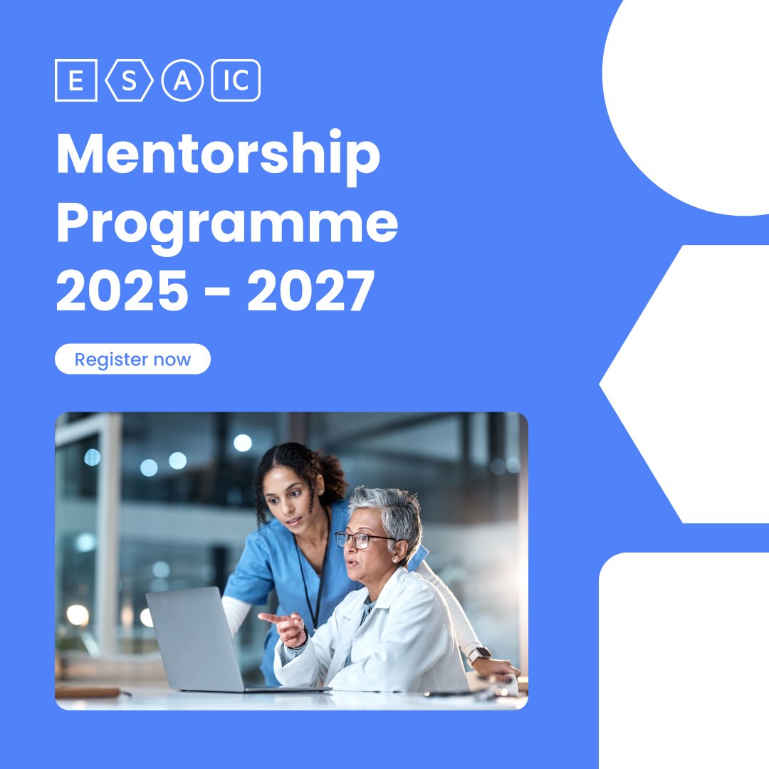 ESAIC_org's tweet photo. 🚀 Applications for the ESAIC 2025-2027 Mentorship Programme are still open! Be a mentor or mentee and collaborate with top European researchers in #Anaesthesiology & #IntensiveCare.
📅Deadline: 12 January 2025
🔗https://t.co/iwLGL0SIJC
#ESAIC #ESAICMentorship #ESAICResearch https://t.co/7FgLLQsRqs