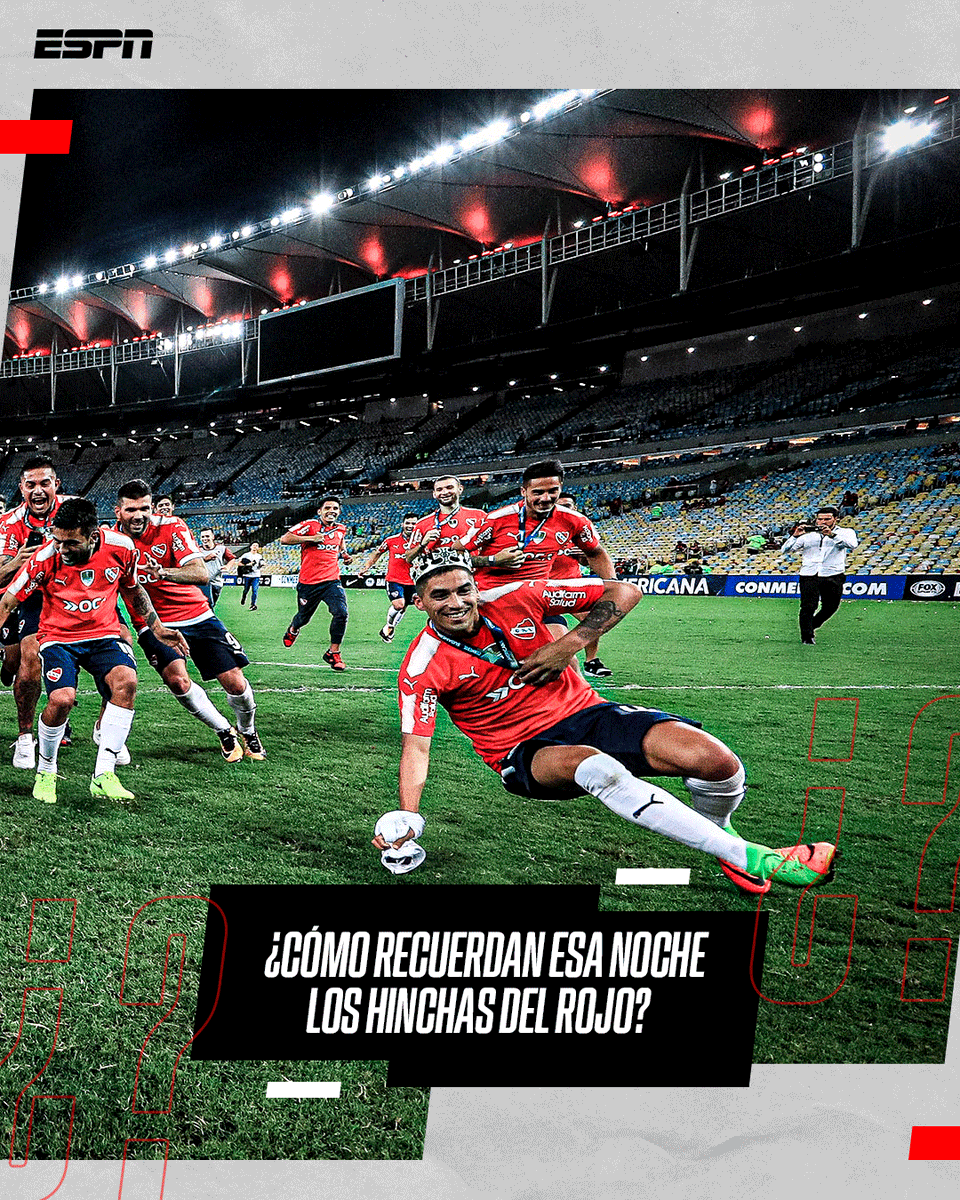 🏟️🇦🇹 #INDEPENDIENTE, EL CLUB DE LOS MARACANAZOS

🔙 Un 13 de diciembre, pero de 2017, el equipo de Ariel Holan conquistaba la CONMEBOL #Sudamericana 🏆 de ese año, en el mismísimo Estadio Jornalista Mário Filho, conocido mundialmente como el "Maracaná".

😱 ¿EL PATIO DE SU CASA?
