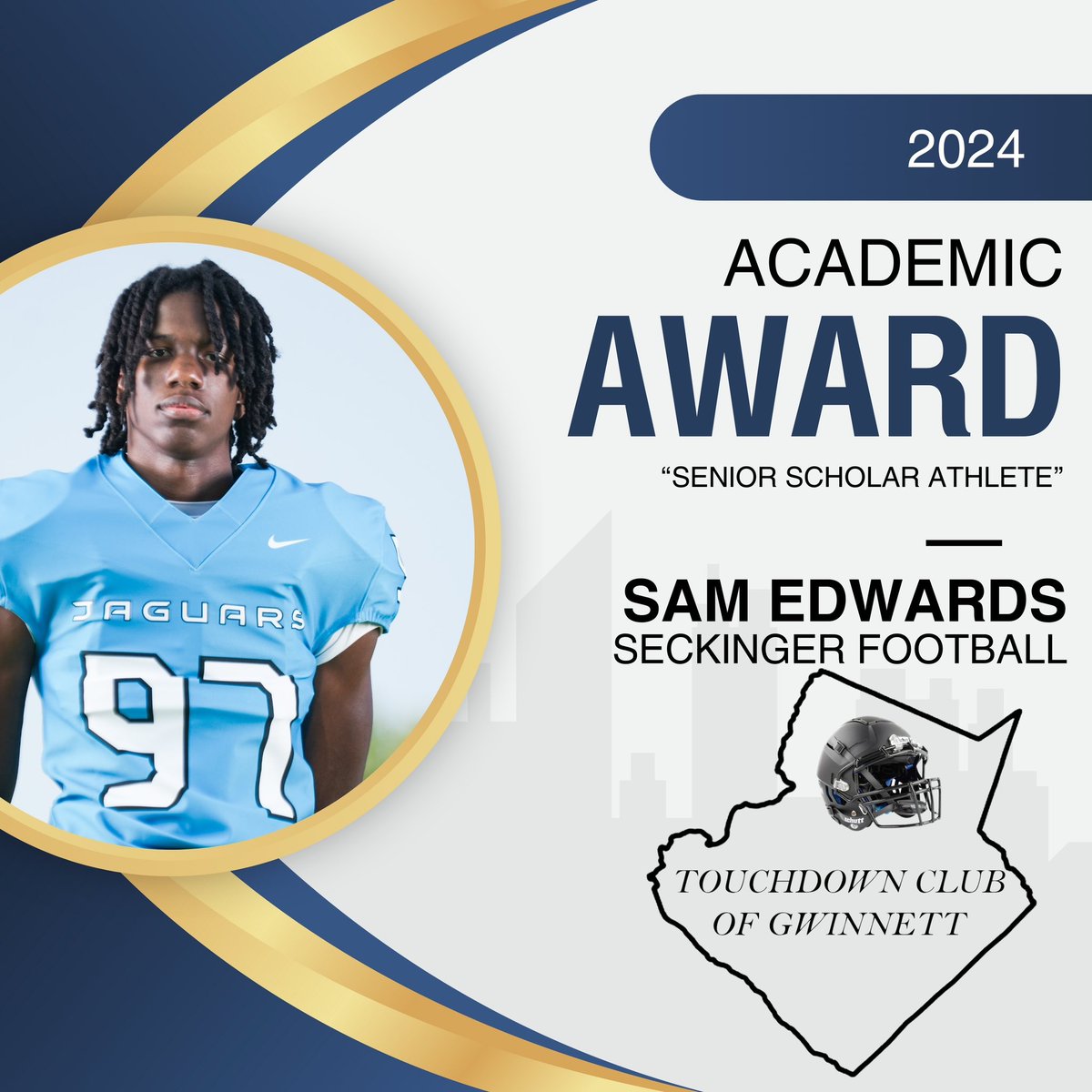 SKG_FBRecruits's tweet photo. Shout out to our 2024 @Gwinnetttdclub  The Kevin Maloof Award winner @Avery_little77 &amp; Academic Award winner w/ 4.0 GPA @SamEdwa40982273.  Devotion over Emotion!   #4theSKG #Team3 https://t.co/AokvXjjgAj