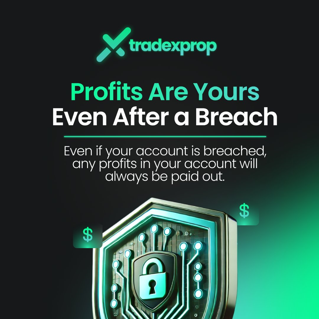 PropFirmLab's tweet image. 💡 At Tradexprop, your success is our priority!

✅Secure profits, even in case of a breach
✅Guaranteed payouts for your hard-earned gains

💡Trade with confidence and focus on growing your wealth. Start your journey today:💡 tradexpropdashboard.propaccount.com/evaluation?aff… 

#Tradexprop #PropTrading