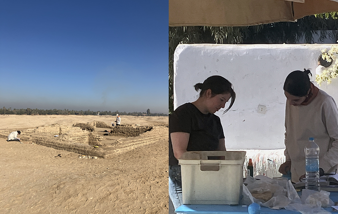 December in Amarna (Egypt) where 2 of our grad. students, Erin Casey &amp; Tracy Lakin, have joined the Amarna Project to record ancient houses first cleared in the 1920s. And look out for Tracy's contribution to last year's field report just out in the J. of Egyptian Archaeology!