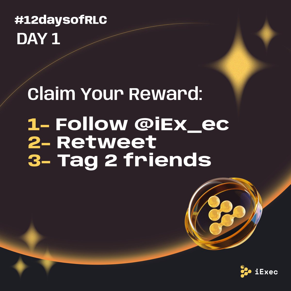 iEx_ec's tweet photo. 🎄The game begins. Welcome to day one of #12DaysOfRLC.

🎁 To win your $20 in $RLC:
1️⃣ Follow @iEx_ec
2️⃣ Retweet this post
3️⃣ Tag 2 friends

5 lucky winners will be chosen randomly under this post. Will you be today’s $RLC champion? 👀