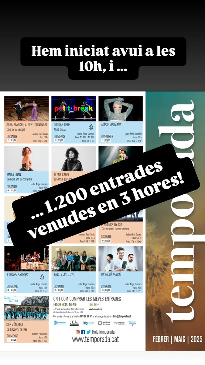 De moment, la nova programació és tot un èxit!