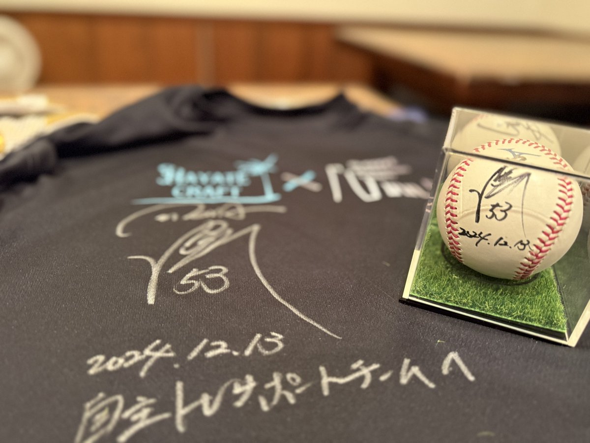 KantoRegion89w's tweet photo. 【自主トレ2024】
恒例となった
#中川颯　選手の自主トレサポート。
本年はハヤテクラフトとのコラボシャツを着用。
昨年DeNAに加入したハマのサブマリンはチームの日本一に大きく貢献し初勝利だけでなく初本塁打も記録。来年の更なる飛躍を楽しみにしています。

#自主トレサポートチーム https://t.co/kFQWuPDUEC