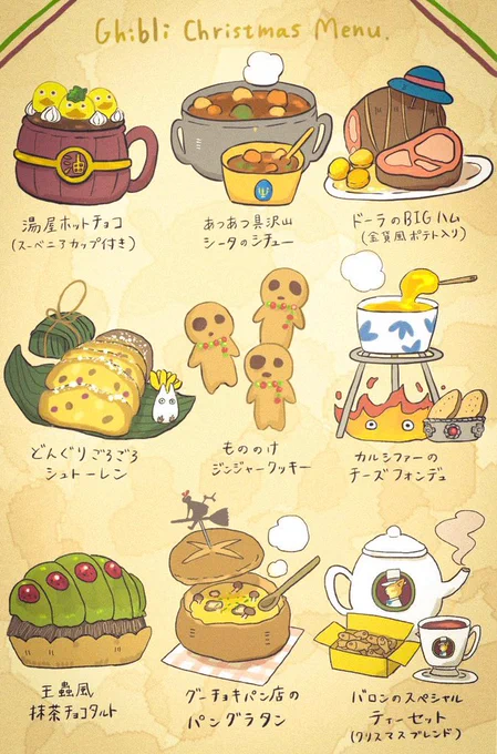 12月なのでジブリクリスマス飯再掲🎄 