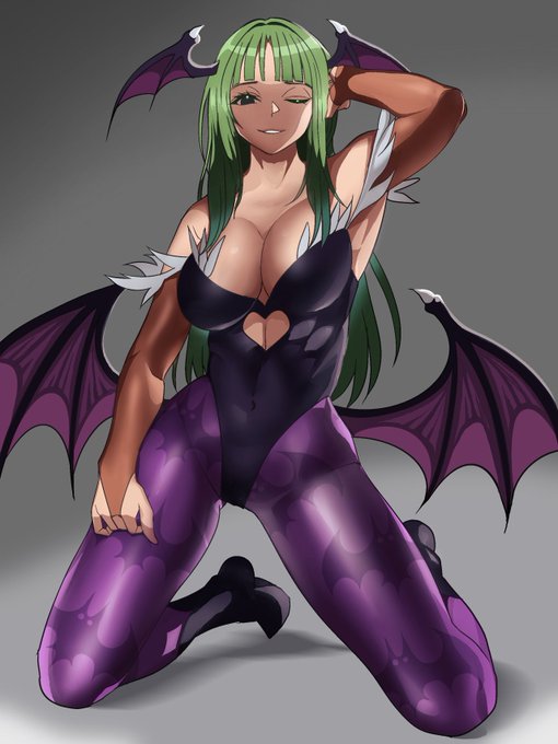 #格ゲーキャラ描こうぜ
モリガン! 