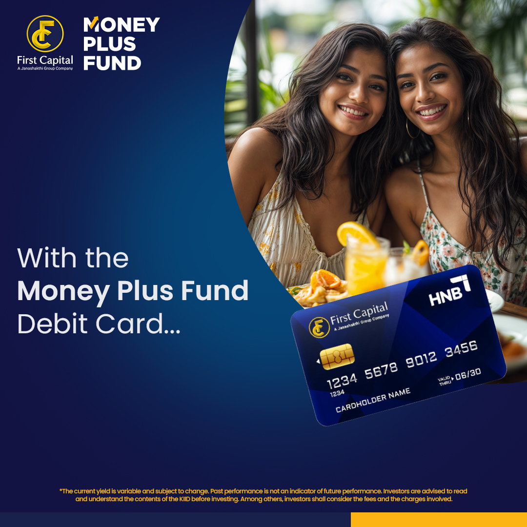 FirstCapitalLK's tweet image. Why spend your savings this season? With First Capital’s Money Plus Fund Debit Card, you can use the returns you’ve earned to cover your holiday shopping and everyday purchases without dipping into your main investment.
#FirstCapital #PerformanceFirst #Invest #UnitTrustFund