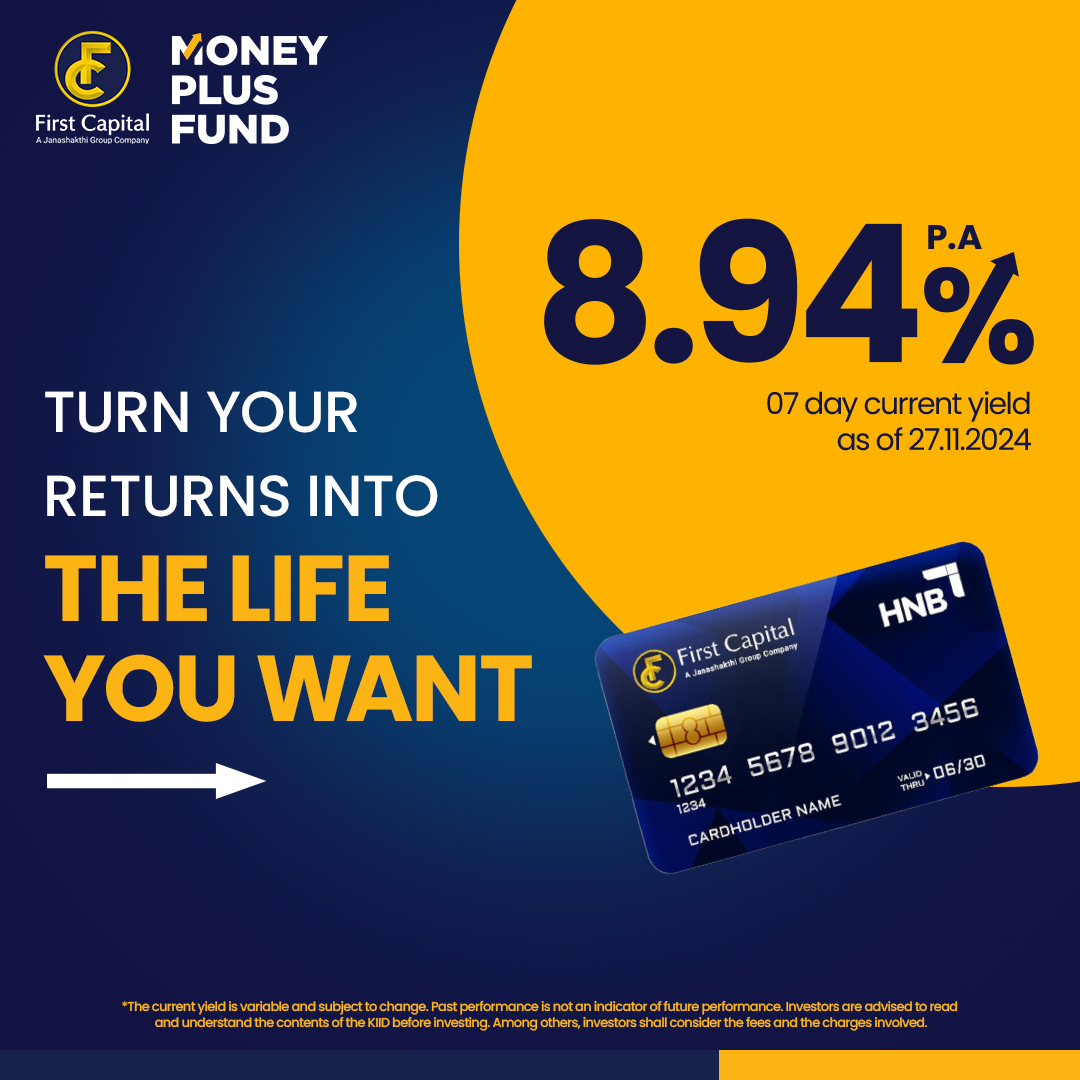 FirstCapitalLK's tweet image. Why spend your savings this season? With First Capital’s Money Plus Fund Debit Card, you can use the returns you’ve earned to cover your holiday shopping and everyday purchases without dipping into your main investment.
#FirstCapital #PerformanceFirst #Invest #UnitTrustFund