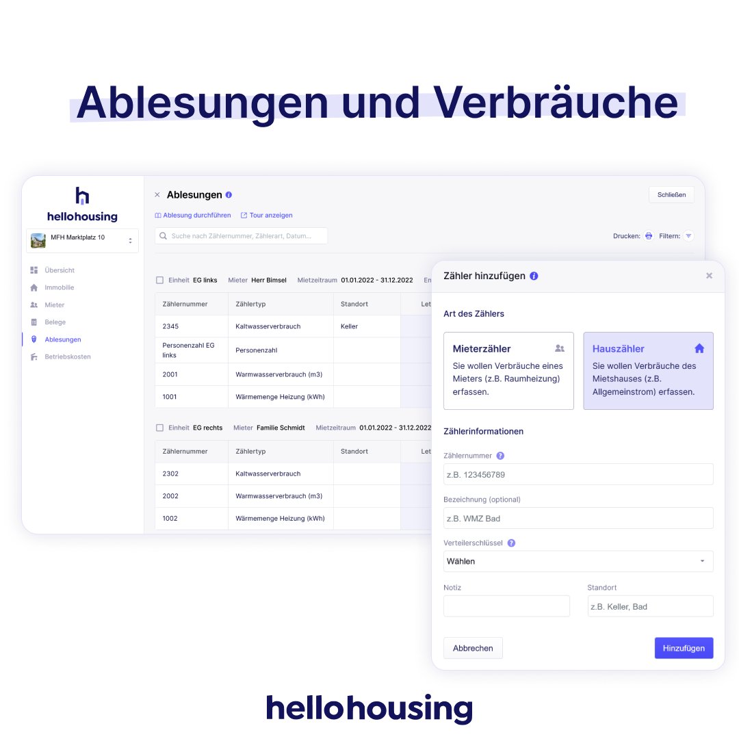 hellohousing_de's tweet photo. Mit hellohousing erstellen Sie Ihre Abrechnung in wenigen Schritten und behalten den Überblick. Schnell, einfach und fristgerecht – starten Sie jetzt und sparen Sie wertvolle Zeit.
👉 Jetzt ausprobieren: https://t.co/KEs8UvhFvP
#hellohousing
#Heizkostenabrechnung https://t.co/0aw7CRIvCq