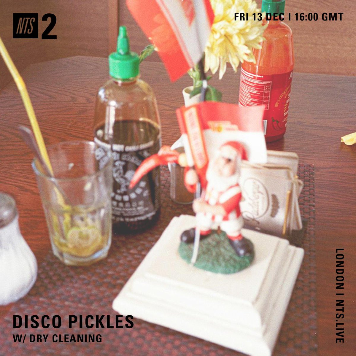 Our final Disco Pickles of the year will be streaming live <a href="/NTSlive/">NTS Radio</a> today at 4pm GMT! Packed full of hot snacks for the winter zones that will be available to stream thereafter! nts.live/shows/dry-clea…