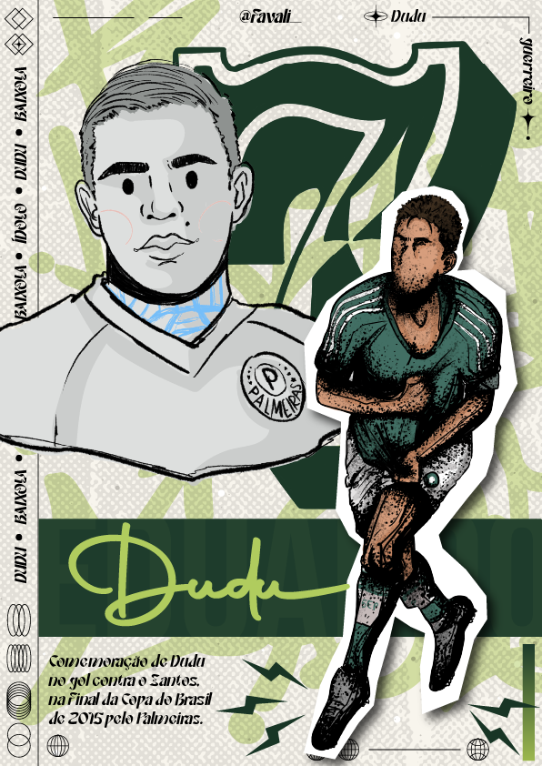 afavali_'s tweet photo. Dudu Guerreiro!
Obrigada por tudo baixola, ídolos nunca vão embora.
.
#illustration #Palmeiras #futebol #Dudu https://t.co/k7MsCmsAVg