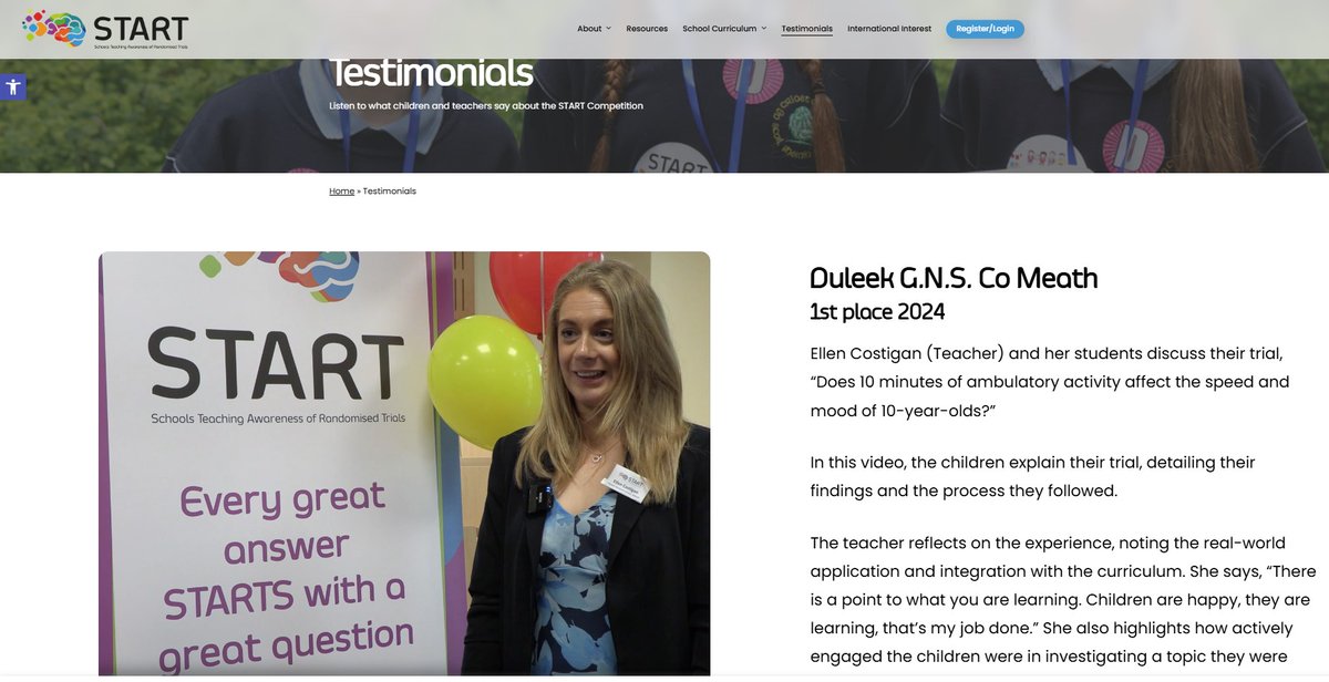 Through an engaging and fun randomised trial project, your children will play scientists. Teacher in 2024:
"There is a point to what you are learning. Children are happy, they are learning—that’s my job done."

Discover more testimonials startcompetition.com/testimonials/